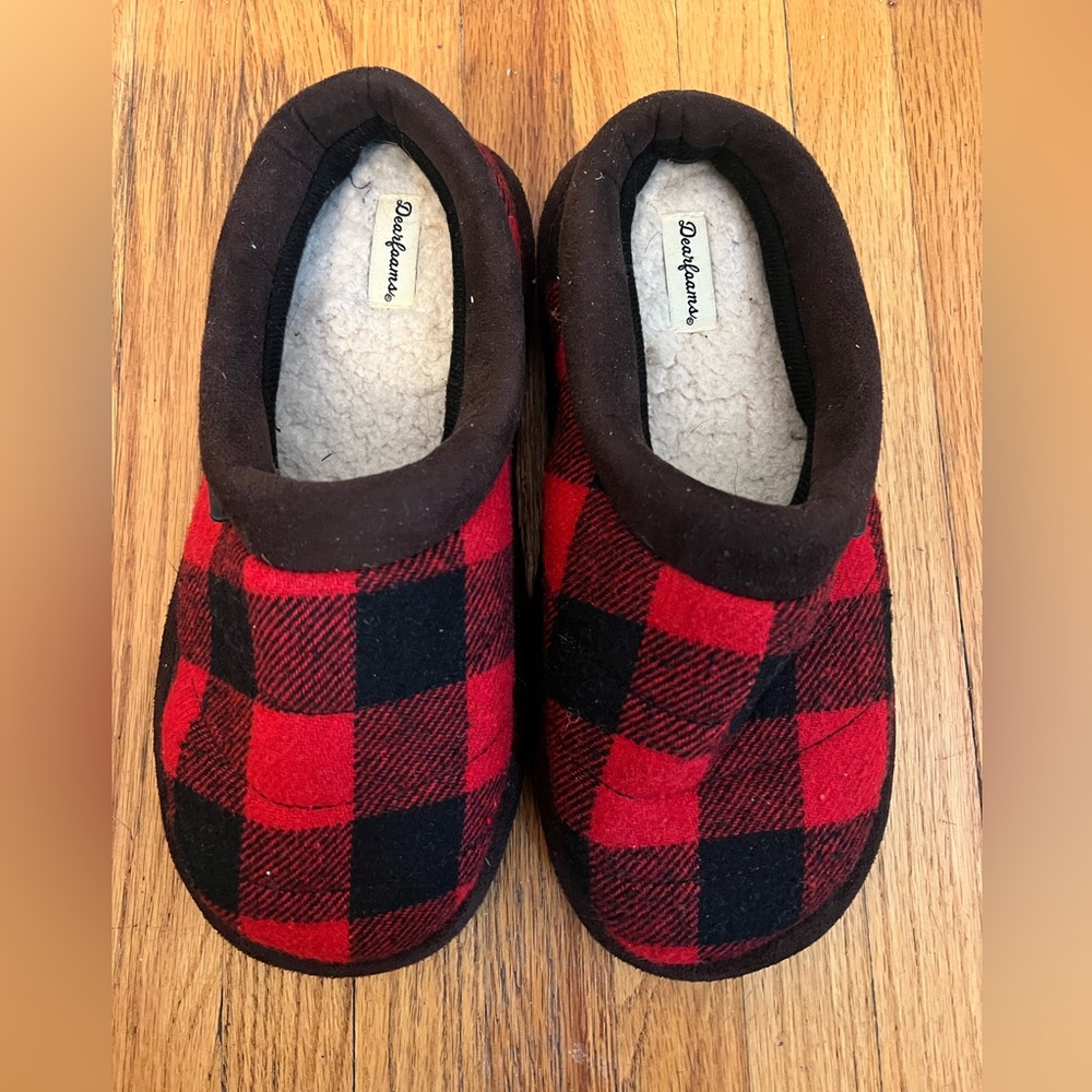 Dearfoams Buffalo Plaid Slippers